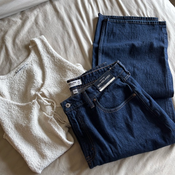 Abercrombie & Fitch Denim - Abercrombie & Fitch- Curve Love High Rise 90s Relaxed Jeans
